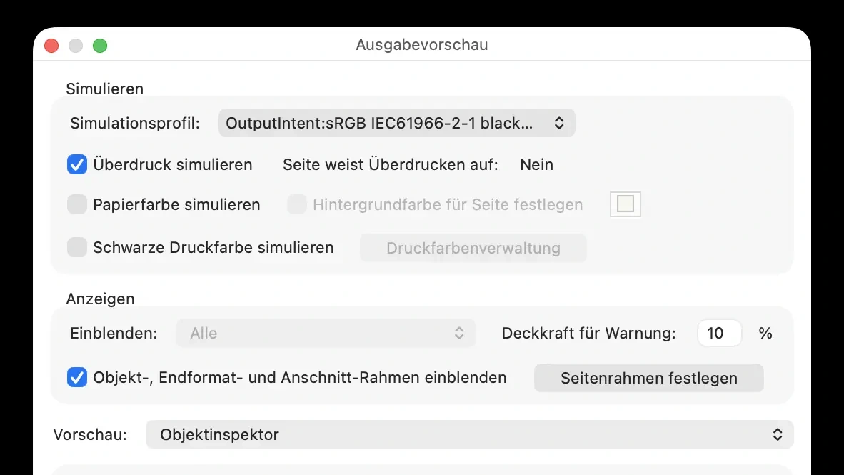 Überdrucken in Druckdaten richtig prüfen